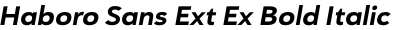 Haboro Sans Ext Ex Bold Italic